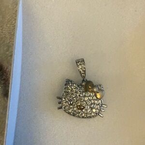 Silver and Gold Hello Kitty Pendant